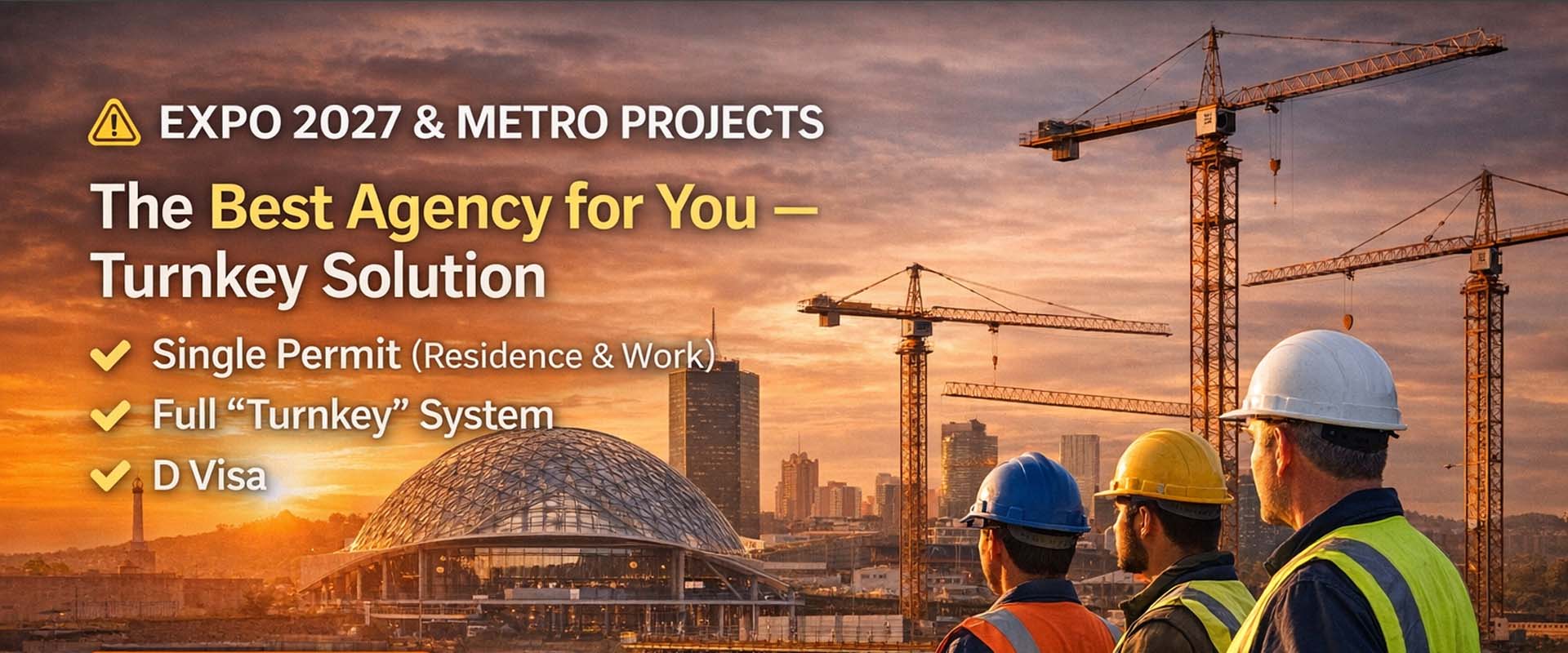 Boravišne i radne dozvole za EXPO 2027 i Beogradski metro