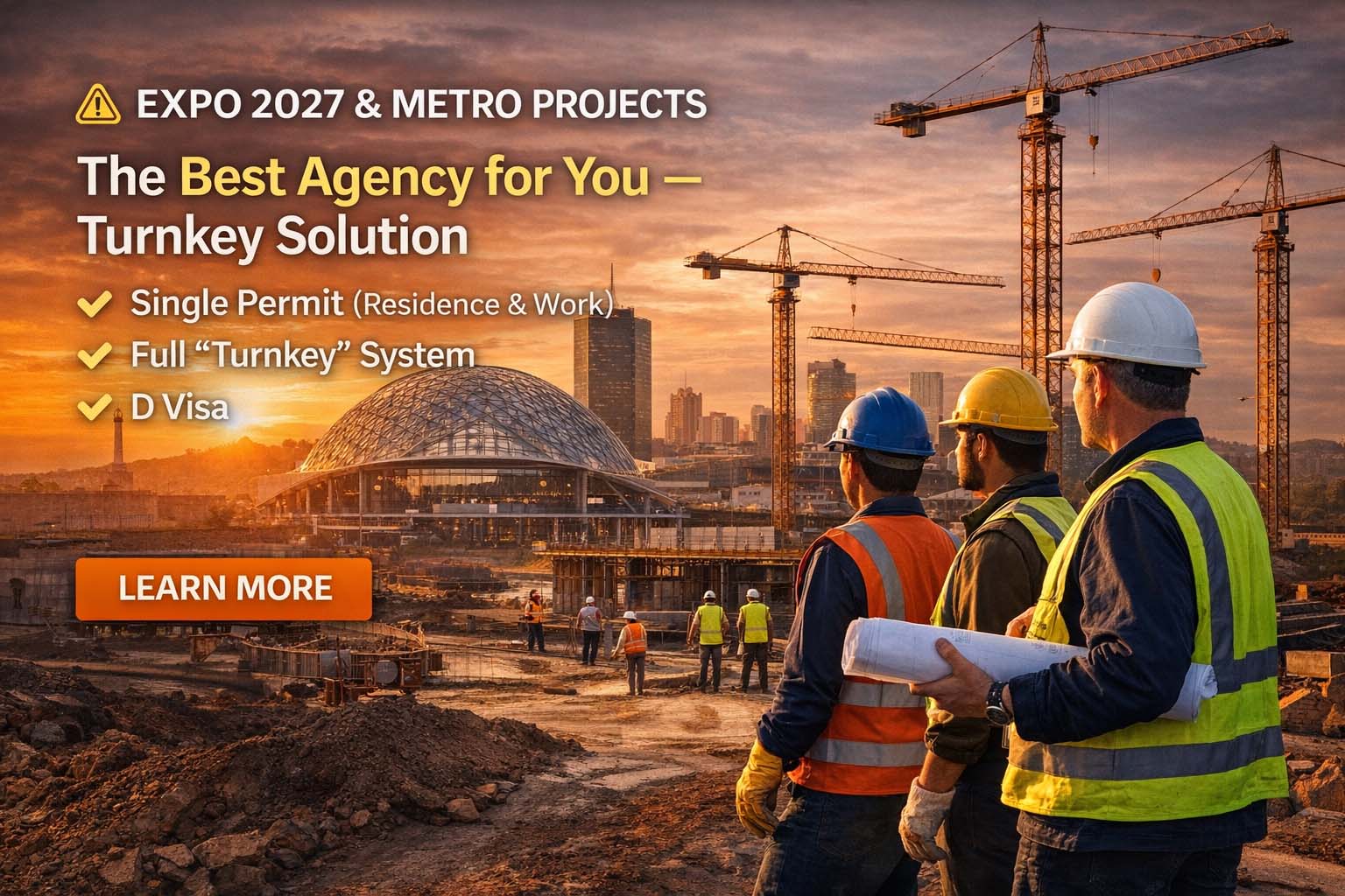 Radne dozvole za EXPO 2027 i Beogradski Metro